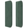 Kopfteil aus dunkelgrünem Samt, 203 x 16 x 78/88 cm von , Kopf- und Fußteile - Ref: Foro24-3118697, Preis: 73,56 €, Rabatt: %