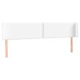 Cabecero de cuero sintético blanco 183x16x78/88 cm de , Cabeceros y pies de cama - Ref: Foro24-3118731, Precio: 83,55 €, Desc...
