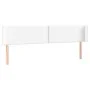 Kopfteil aus weißem Kunstleder, 183 x 16 x 78/88 cm von , Kopf- und Fußteile - Ref: Foro24-3118731, Preis: 81,65 €, Rabatt: %