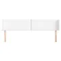 Kopfteil aus weißem Kunstleder, 183 x 16 x 78/88 cm von , Kopf- und Fußteile - Ref: Foro24-3118731, Preis: 81,65 €, Rabatt: %