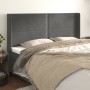 Kopfteil mit dunkelgrauen Samtohren 183x16x118/128 cm von , Kopf- und Fußteile - Ref: Foro24-3119501, Preis: 101,16 €, Rabatt: %