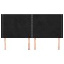 Kopfteil mit Ohren aus schwarzem Samt, 203 x 16 x 118/128 cm von , Kopf- und Fußteile - Ref: Foro24-3119508, Preis: 104,76 €,...