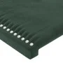 Kopfteil mit dunkelgrünen Samtohren 183x16x118/128cm von , Kopf- und Fußteile - Ref: Foro24-3119503, Preis: 124,40 €, Rabatt: %