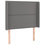Kopfteil mit Ohren, graues Kunstleder, 93 x 16 x 118/128 cm von , Kopf- und Fußteile - Ref: Foro24-3119522, Preis: 68,06 €, R...