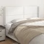 Kopfteil mit Ohren aus weißem Kunstleder, 183 x 16 x 118/128 cm von , Kopf- und Fußteile - Ref: Foro24-3119543, Preis: 145,76...