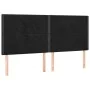 Black velvet headboard with LED lights 200x5x118/128 cm by , Headboards and footboards - Ref: Foro24-3122352, Price: 100,14 €...