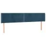 Dark blue velvet LED headboard 183x16x78/88 cm by , Headboards and footboards - Ref: Foro24-3123160, Price: 75,98 €, Discount: %