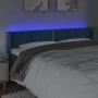 Dark blue velvet LED headboard 183x16x78/88 cm by , Headboards and footboards - Ref: Foro24-3123160, Price: 75,98 €, Discount: %