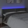 Dark gray velvet headboard with LED 183x16x78/88 cm by , Headboards and footboards - Ref: Foro24-3123157, Price: 66,08 €, Dis...
