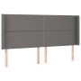 Kopfteil mit LED-grauem Kunstleder 183x16x118/128 cm von , Kopf- und Fußteile - Ref: Foro24-3124014, Preis: 120,18 €, Rabatt: %