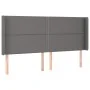 Kopfteil mit LED-grauem Kunstleder 183x16x118/128 cm von , Kopf- und Fußteile - Ref: Foro24-3124014, Preis: 118,19 €, Rabatt: %
