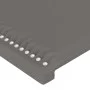 Kopfteil mit LED-grauem Kunstleder 183x16x118/128 cm von , Kopf- und Fußteile - Ref: Foro24-3124014, Preis: 118,19 €, Rabatt: %