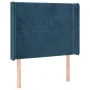 Dark blue velvet LED headboard 93x16x118/128 cm by , Headboards and footboards - Ref: Foro24-3123948, Price: 83,19 €, Discoun...