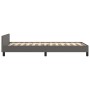 Estructura de cama con cabecero cuero sintético gris 90x190 cm de , Camas y somieres - Ref: Foro24-3125486, Precio: 132,35 €,...