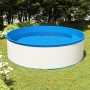 Piscina de chapoteo skimmer colgante y bomba 350x90 cm blanco