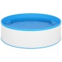 Piscina de chapoteo skimmer colgante y bomba 350x90 cm blanco
