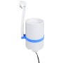 Piscina de chapoteo skimmer colgante y bomba 350x90 cm blanco