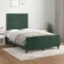 Estructura cama con cabecero terciopelo verde oscuro 120x200 cm de , Camas y somieres - Ref: Foro24-3125687, Precio: 169,88 €...