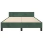 Dark green velvet bed frame with headboard 120x200 cm by , Beds and slatted bases - Ref: Foro24-3125687, Price: 169,88 €, Dis...