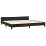 Bed frame with black velvet headboard 200x200 cm by , Beds and slatted bases - Ref: Foro24-3125716, Price: 208,58 €, Discount: %