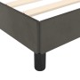 Estructura cama con cabecero terciopelo gris oscuro 180x200 cm