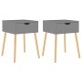 Bedside tables 2 pcs gray engineered wood 40x40x56 cm by vidaXL, Nightstands - Ref: Foro24-326800, Price: 96,47 €, Discount: %