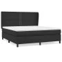 Box spring bed with black synthetic leather mattress 180x200 cm by , Beds and slatted bases - Ref: Foro24-3128985, Price: 603...