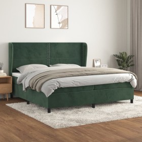 Boxspringbett mit dunkelgrüner Samtmatratze 200x200 cm von , Betten und Lattenroste - Ref: Foro24-3129174, Preis: 761,25 €, R...