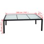 Set comedor de jardín 9 piezas y cojines ratán sintético negro de vidaXL, Conjuntos de jardín - Ref: Foro24-43118, Precio: 68...