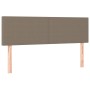 Box spring bed with taupe gray fabric mattress 140x190 cm by , Beds and slatted bases - Ref: Foro24-3130109, Price: 450,87 €,...