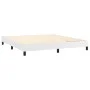 Box spring bed with white synthetic leather mattress 180x200 cm by , Beds and slatted bases - Ref: Foro24-3130734, Price: 547...