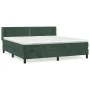 Cama box spring con colchón terciopelo verde oscuro 180x200 cm de , Camas y somieres - Ref: Foro24-3130916, Precio: 546,85 €,...