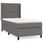 Box spring bed with gray synthetic leather mattress 80x200 cm by , Beds and slatted bases - Ref: Foro24-3132409, Price: 332,0...