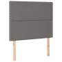 Cama box spring con colchón cuero sintético gris 80x200 cm de , Camas y somieres - Ref: Foro24-3132409, Precio: 332,01 €, Des...