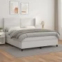 Boxspringbett mit weißer Kunstledermatratze 180x200 cm von , Betten und Lattenroste - Ref: Foro24-3132454, Preis: 634,74 €, R...