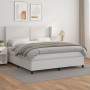 Boxspringbett mit weißer Kunstledermatratze 180x200 cm von , Betten und Lattenroste - Ref: Foro24-3132454, Preis: 639,68 €, R...