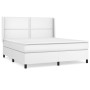Boxspringbett mit weißer Kunstledermatratze 180x200 cm von , Betten und Lattenroste - Ref: Foro24-3132454, Preis: 639,68 €, R...