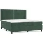 Box spring bed with dark green velvet mattress 180x200 cm by , Beds and slatted bases - Ref: Foro24-3132636, Price: 638,52 €,...