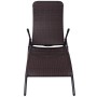 Brown Synthetic Rattan Folding Lounger by vidaXL, Loungers - Ref: Foro24-42945, Price: 75,44 €, Discount: %