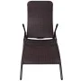Brown Synthetic Rattan Folding Lounger by vidaXL, Loungers - Ref: Foro24-42945, Price: 74,55 €, Discount: %