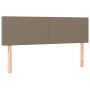 Box spring bed with LED mattress taupe gray fabric 140x190 cm by , Beds and slatted bases - Ref: Foro24-3132993, Price: 435,9...