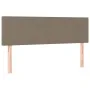 Box spring bed with LED mattress taupe gray fabric 140x190 cm by , Beds and slatted bases - Ref: Foro24-3132993, Price: 436,2...