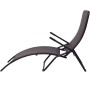 Brown Synthetic Rattan Folding Lounger by vidaXL, Loungers - Ref: Foro24-42945, Price: 75,44 €, Discount: %