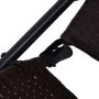 Brown Synthetic Rattan Folding Lounger by vidaXL, Loungers - Ref: Foro24-42945, Price: 74,55 €, Discount: %