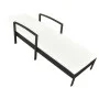 Sun lounger with black synthetic rattan cushion by vidaXL, Loungers - Ref: Foro24-42942, Price: 145,55 €, Discount: %