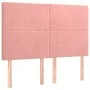 Cama box spring con colchón terciopelo rosa 140x200 cm de , Camas y somieres - Ref: Foro24-3137730, Precio: 523,51 €, Descuen...