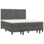 Boxspringbett mit dunkelgrauer Samtmatratze 180x200 cm von , Betten und Lattenroste - Ref: Foro24-3137798, Preis: 587,49 €, R...