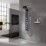 Duschpaneelsystem aus braunem Glas von vidaXL, Strahldüsen für Badewannen und Duschen - Ref: Foro24-142374, Preis: 150,03 €, ...