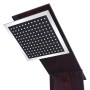 Sistema de panel de ducha vidrio marrón de vidaXL, Boquillas de chorro para bañeras y duchas - Ref: Foro24-142374, Precio: 15...