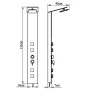Duschpaneelsystem aus braunem Glas von vidaXL, Strahldüsen für Badewannen und Duschen - Ref: Foro24-142374, Preis: 147,63 €, ...